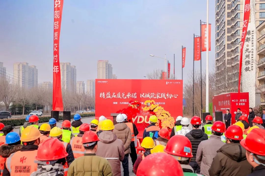 决胜开门红!夺取全年胜!绿都·九州雅叙2024全面开工仪式圆满举行 图片